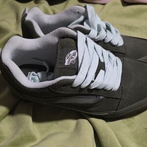 Vans Women's Dark Green Knu Skool Sneakers *NEW*